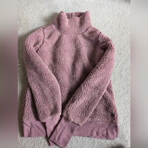 Women's Gaiam Dusty Pink Sherpa Sweater (XS)